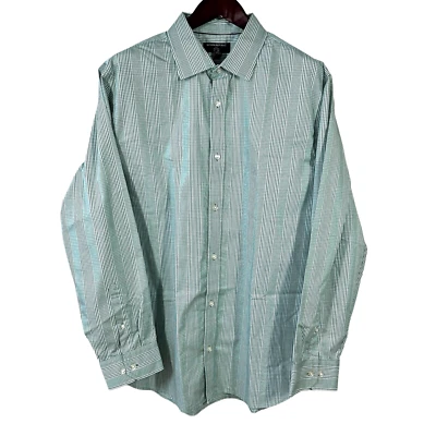 Banana Republic Dress Shirt Mens XXL Green Plaid Cotton Long Sleeve Button Up - Image 1 of 4