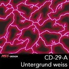 Wassertransferdruck Folie Film 2 Meter WTD CD-29-A Blitz Blitze rot Hydrographic