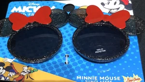 * MINNIE MOUSE GIRLS  BLACK SPARKLES  SUNGLASSES * MINNIE EARS & BOWS SHADES * - Picture 1 of 3