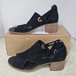 Koolaburra UGG Kaiah Black Ortholite Block Heel Open Toe Sandals Women's Size 9 - Picture 1 of 12