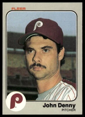 1983 Fleer #158 John Denny - Image 1 of 2
