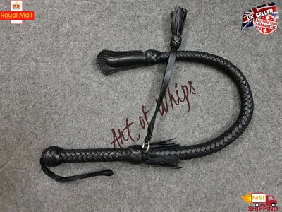 Frusta frusta da 2,8 piedi 12 trecce vera pelle di canguro Nagayka Kamcha frusta frusta frusta - Immagine 1 di 4