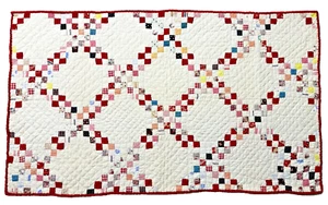 Early American Handmade Heirloom Crib Quilt - Picture 1 of 4