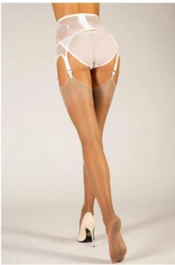 Cervin Tentation Fully Fashioned Seamed Stockings, Nude, Size 2 (BNWT) - Picture 1 of 1