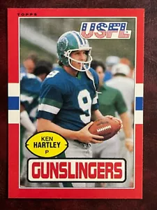 1985 Topps USFL Set Ken Hartley #117 Gunslingers - Casi nuevo/como nuevo + *venta* alto grado - Imagen 1 de 1