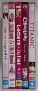 Girls Night In X 5 Movies - Titanic, Clueless + 3 - Region 4 - Tracking (D921) - Picture 1 of 8