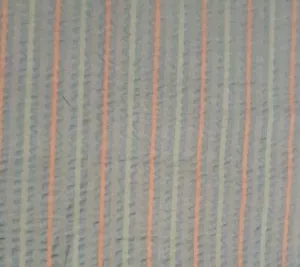 Vintage Sewing Fabric Seersucker Stripe 7/8 Yd x 42" - Picture 1 of 3