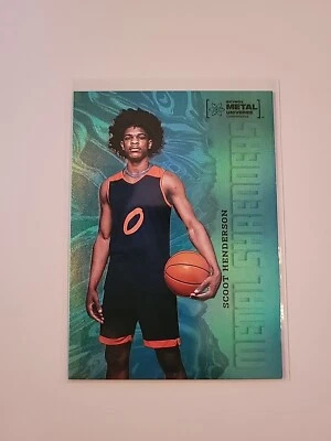 2022 Skybox Metal Universe Champions Metal Shredders Aqua 122 Scoot Henderson C9 - Image 1 of 2