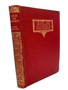 Sense and Sensibility by Jane Austen 1924 - Hugh Thomson Illustrated - Gilt Hb - Imagen 1 de 5
