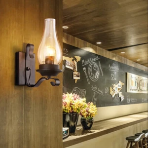 Home Wall Lights Retro Wall Lamp Hotel Indoor Wall Lighting Hallway Wall Sconce - Picture 1 of 11