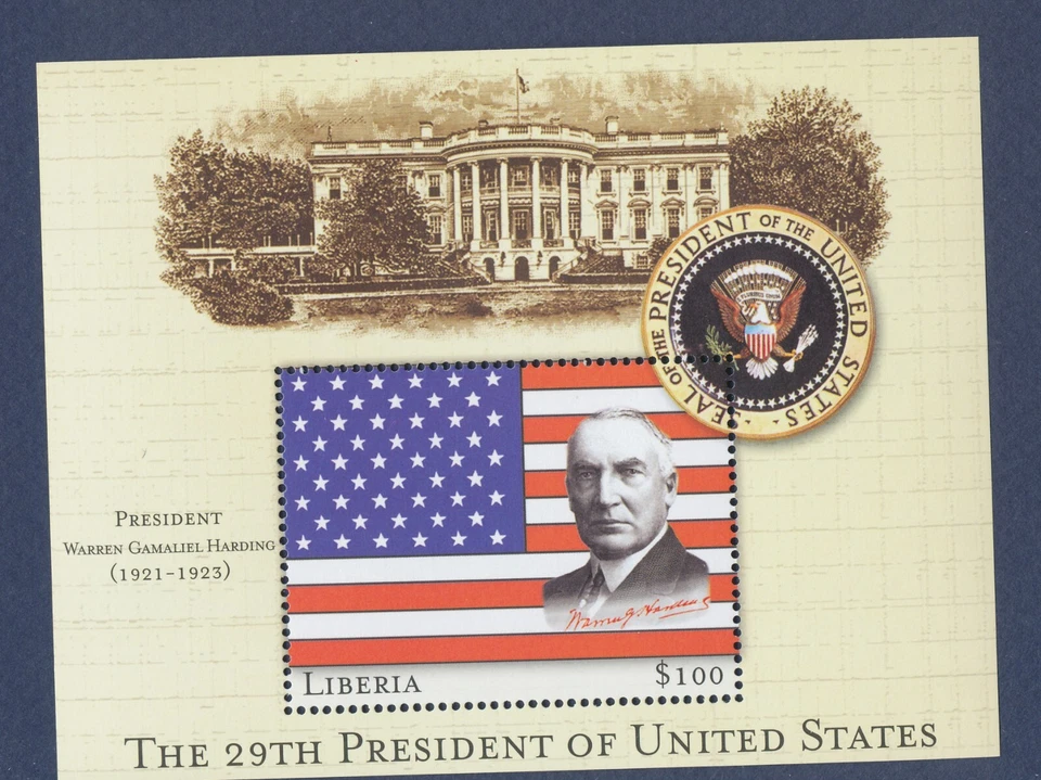 LIBERIA - Warren G Harding, 29th President of the United States - 2001 --b - Image 1 of 1