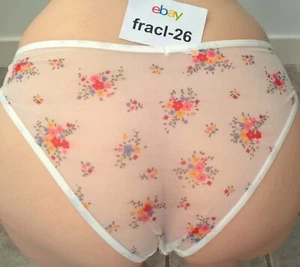 Sexy Sheer / See Thru White School Girl Knickers Panties Sissy CD TV 32 - 42" - Picture 1 of 9