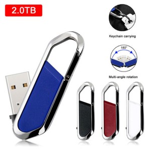 2TB Metal USB 2.0 Flash Drive Memory Stick Pen U Disk Metal Key Thumb PC Lap-EH