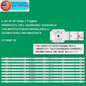 Nuova retroilluminazione LED per Hisense 65R6G 65R6E4 65A6G HE65A7G 65A52F 65E3G SVH650AL3 - Foto 1 di 4