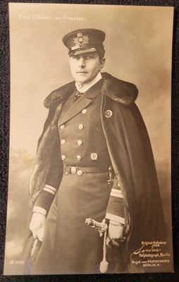 1909 PRINZ ADALBERT VON PREUSSAN Portrait Postcard AUFNAHME SANDAN BERLIN - Image 1 of 2