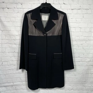 Absolu Paris Black Dress Trench Coat Size Small** - Picture 1 of 12