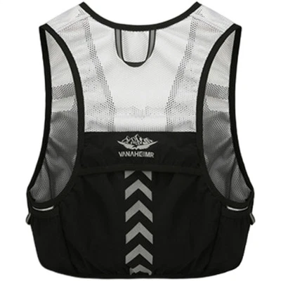 Chaleco de Hidratación para Correr Reflectante Pecho Paquete Soporte para Teléfono Transpirable Ligero Foto 1 de 4