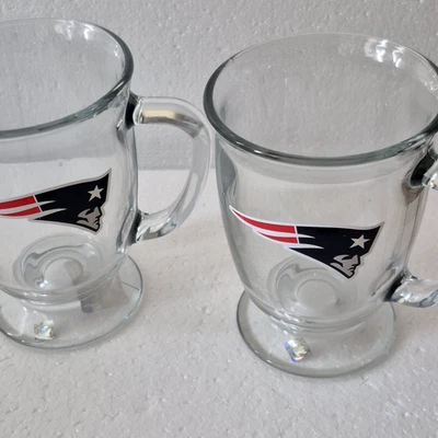 Caneca New England Patriots 16 oz vidro gravado The Memory Company caneca de café NFL - Imagem 1 de 4