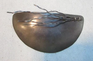 Prendedor de plata 925 (esterlina) hecho a mano por Ober 1991 diseño modernista - Imagen 1 de 8