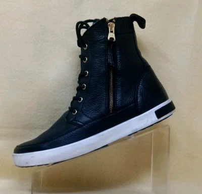 Blackstone Womens Black Leather Shearling Lined High Top Shoes Sneakers 42 US 10 - Image 1 of 4