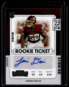 2021 Panini Contenders Rookie Ticket Auto Jamin Davis #151 F - Picture 1 of 2