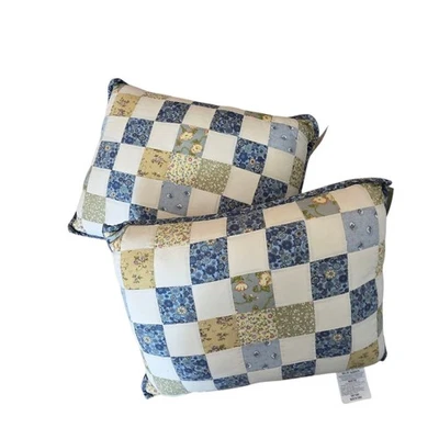 Juego de Almohadas Decorativas Nostalgia Home Emily Patchwork 12"x16" Floral Azul Cantidad 2 Foto 1 de 4