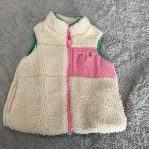 Adorable Girls Sherpa Vest By Joules. Size 4 Yrs. - Picture 1 of 8
