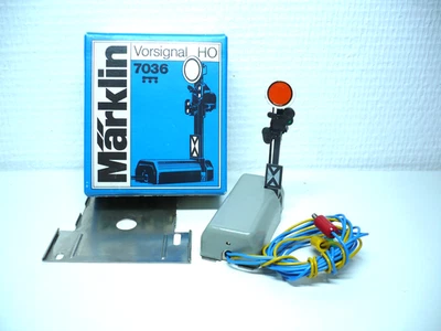 MÄRKLIN Vorsignal 7036  mit OVP und Einbauanleitung - TOP - Bild 1 von 4