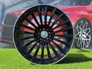4X 20 Inch 5X112 MB C 206 Style Negro Pulido Borde Ruedas: Apto Para E, CLASE S - Imagen 1 de 8