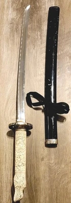 Stainless Steel Blade Dragon Head Sword Japanese Samurai Katana 440 Steel 30" - Image 1 of 4