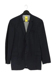 Linea Men's Blazer L Blue Wool with Mohair Overcoat - Picture 1 of 6
