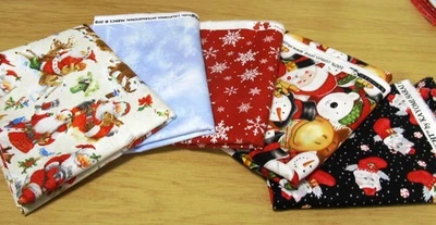 Adventskalender  Weihnachtsstoffe 2,5 Meter   Basteln Reste  Baumwolle portofrei - Bild 1 von 4