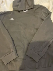 Adidas Men’s Logo Grey Cotton/poly Hoodie Size XXL Genuine - Picture 1 of 4