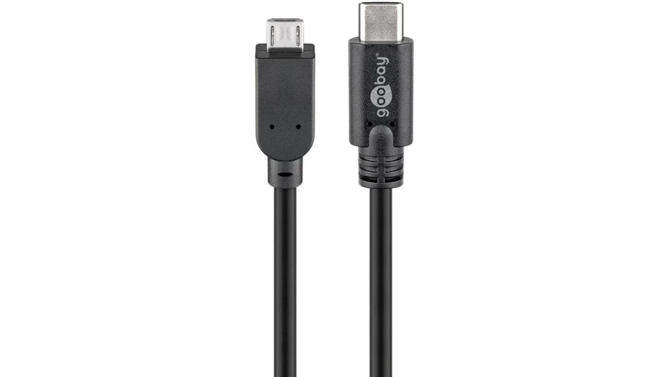 Kabel USB 2.0 USB-C™ na Micro-B 2.0, czarny - Długość kabla 1 m - Image 1 of 1