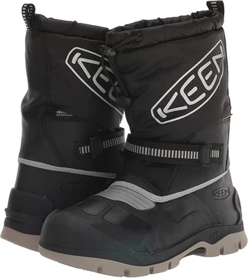 Botas de INVIERNO/NIEVE negras/grises para niños pequeños talla 10 Foto 1 de 4