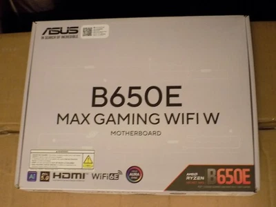 NEW! ASUS B650E Max Gaming WiFi W AMD B650 AM5, DDR5 PCIe 5.0, ATX Motherboard - Image 1 of 4