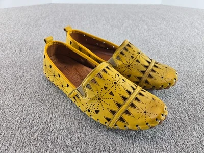 Spring Step Fusaro Women’s Leather Slip-On Flats Size 37 Comfort Casual Shoes - Image 1 of 4