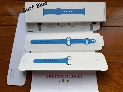 NUEVO~ SM/ML~ 44mm *AZUL SURF* 45/46/49/Ultra Apple Watch correa deportiva 2020 Foto 1 de 4