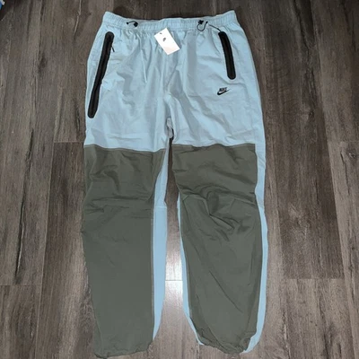 Pantalones de chándal Nike Tech para hombre XXL altos tejidos de gran tamaño azul turquesa verde NUEVO Foto 1 de 4