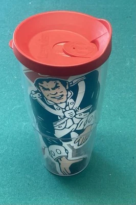 New England Patriots NFL 20oz Tumbler w/ Lid by Tervis Color Red GreatCondition! - Image 1 of 3