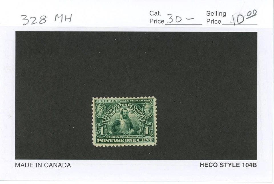 US SCOTT 328 -- 1 CENT MH JAMESTOWN EXPOSITION CATALOG $30.00 LOT 3103 - Image 1 of 1