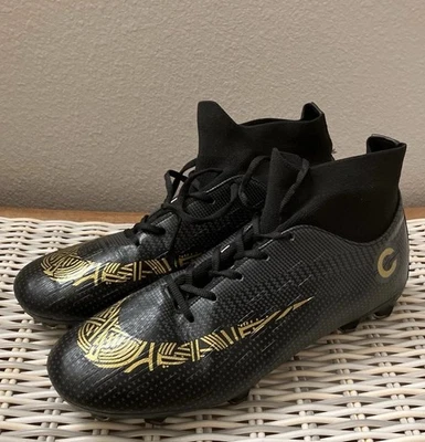 Nike Mercurial Superfly 7 Pro FG Soccer Cleats Black/ Gold Size 8 Men Firm Boots - Image 1 of 4