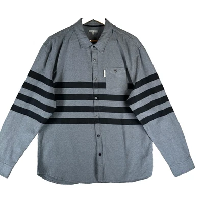 Marc Ecko Cut & Sew Men's Size XL Pinstripe Cotton Long Sleeve Casual Shirt - Image 1 of 4