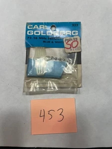 VINTAGE  R/C AIRPLANE, CARL GOLDBERG, 72.16 FREQUENCY FLAG, BLUE & WHITE  #333 - Picture 1 of 4