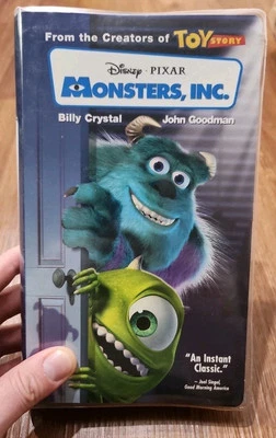 Disney Pixar Monsters, Inc. (Blue VHS, 2002, Clear ClamShell)  - Image 1 of 4