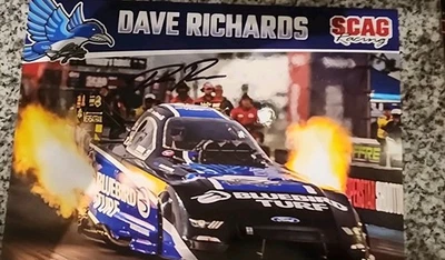 Lote de 5 tarjetas de héroe autografiadas de la NHRA Foto 1 de 4