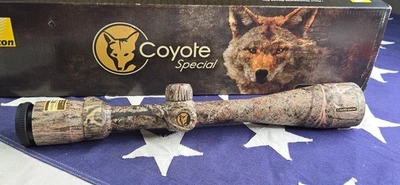 Mira para rifle Nikon Coyote especial 4-12x40 con cepillo de camuflaje retícula Predator BDC Foto 1 de 4