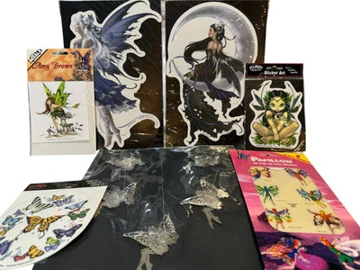 VTG Y2K Fairy Sticker Lot & Misc Lot Of 7 Nene Thomas 2001-2006 Sealed Amy Brown - Image 1 of 4