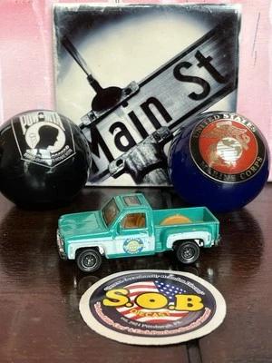 Matchbox 1975 Chevrolet Stepside Pickup Truck Aqua Blue Diecast USED EX Cond - Image 1 of 4