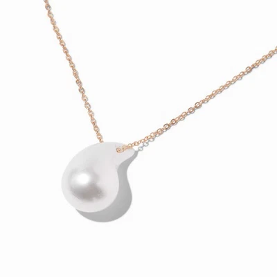 Bubble Pearl Gold-tone Pendant Necklace - Image 1 of 2